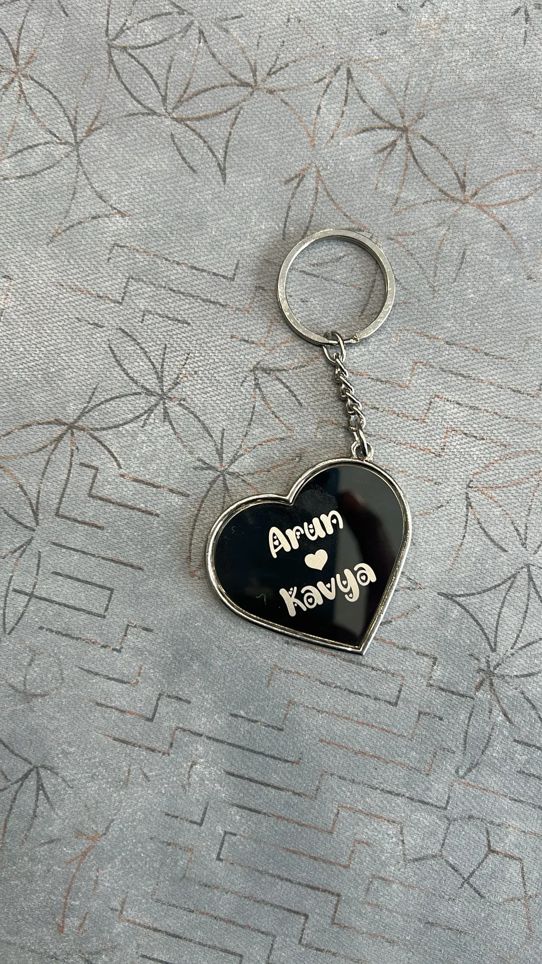 [23] Heart shape Metal Keychain
