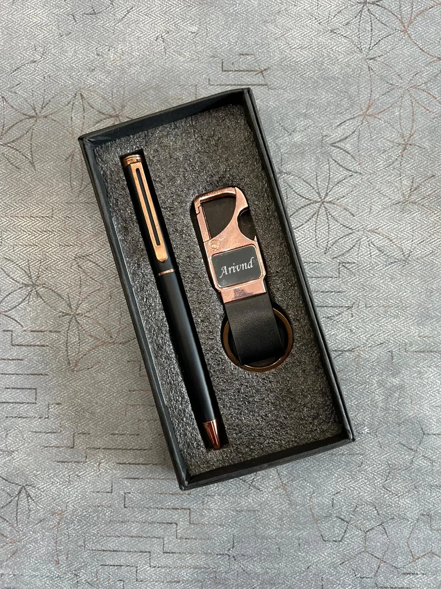 Rose Gold Keychain & Pen set